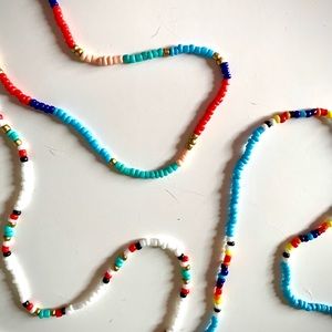 Custom made Seed Bead necklaces and bracelets!
